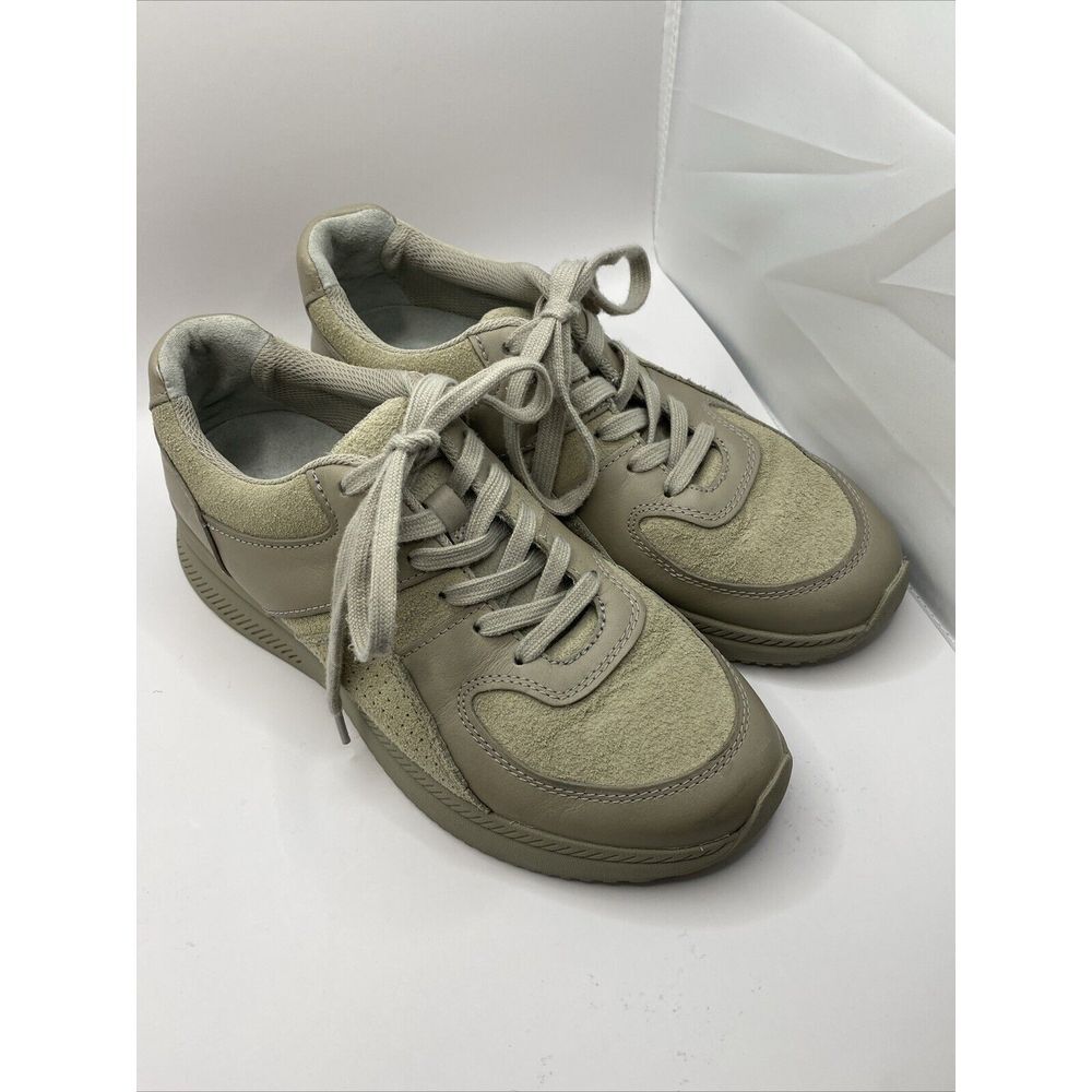Everlane Gray Trainer Sneakers Leather Suede Lace Up Shoes Size M 6 / F 8